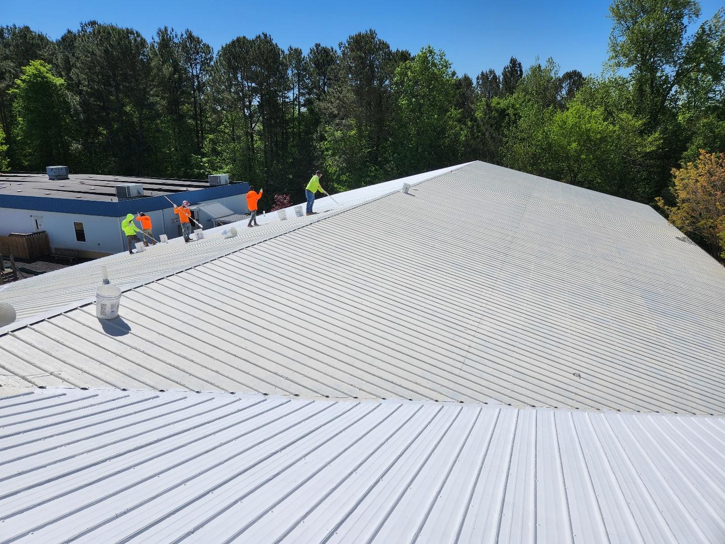Commercial roof restoration and coating